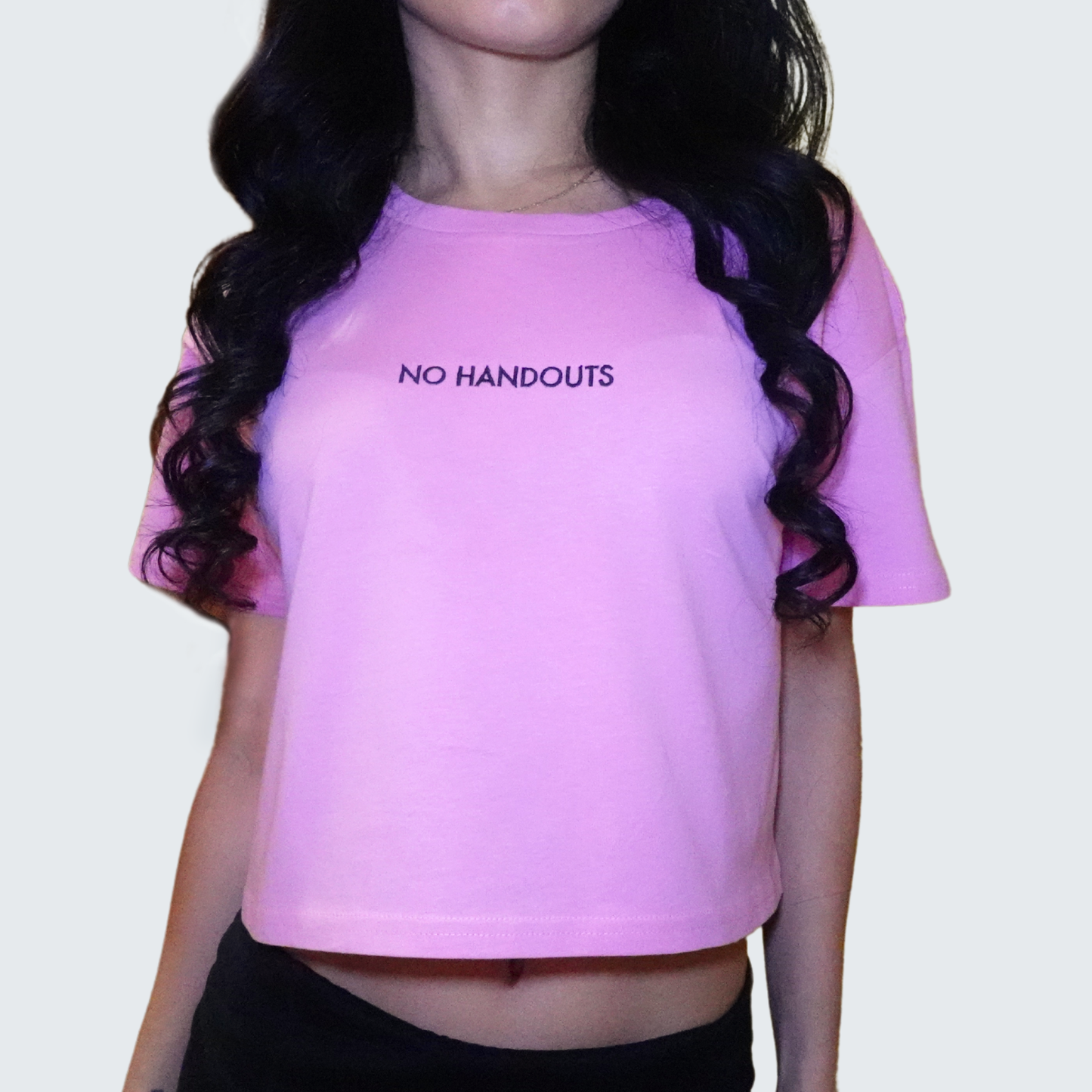 No Handouts Crop Top