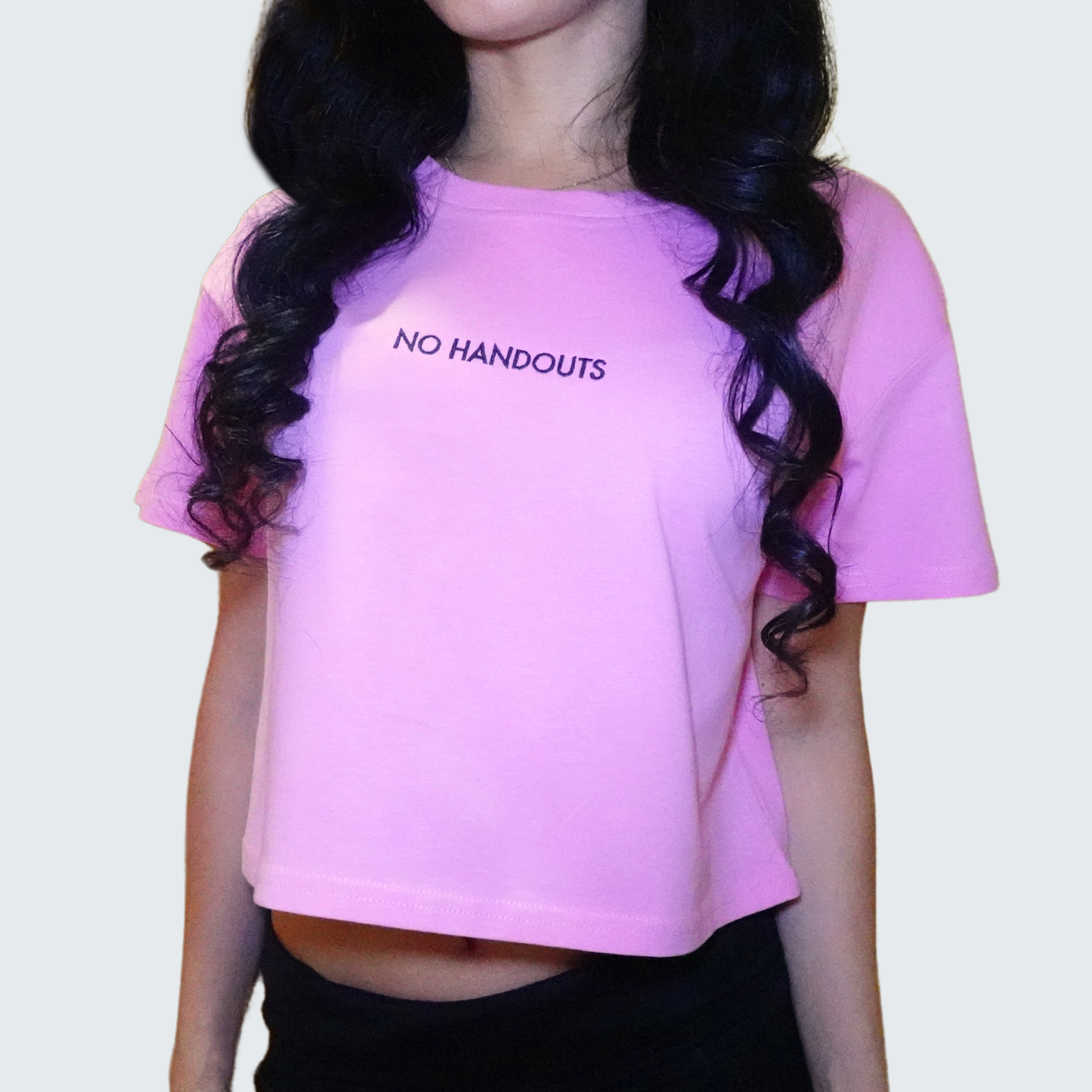No Handouts Crop Top