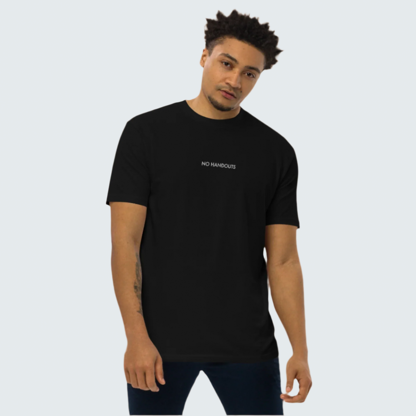 No Handouts Premium Men's Tee