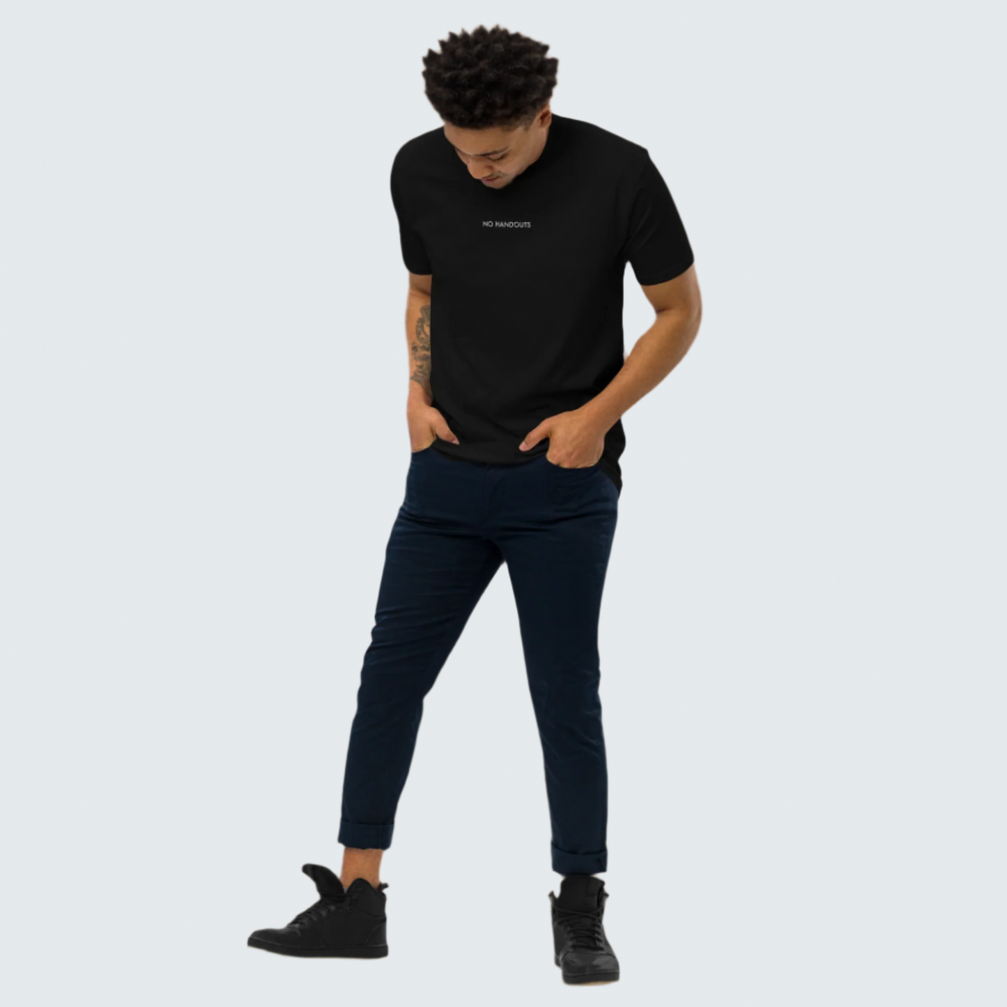 No Handouts Premium Men's Tee
