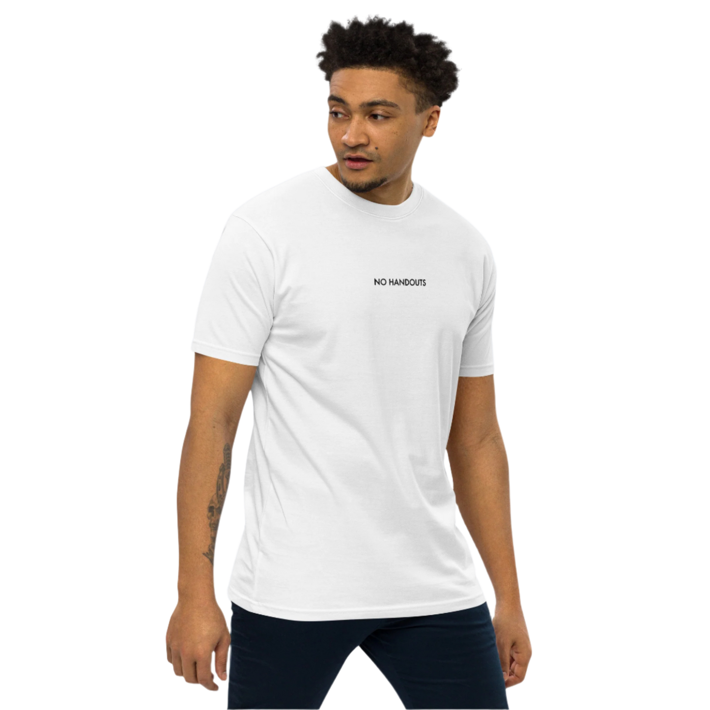 No Handouts Premium Men's Tee