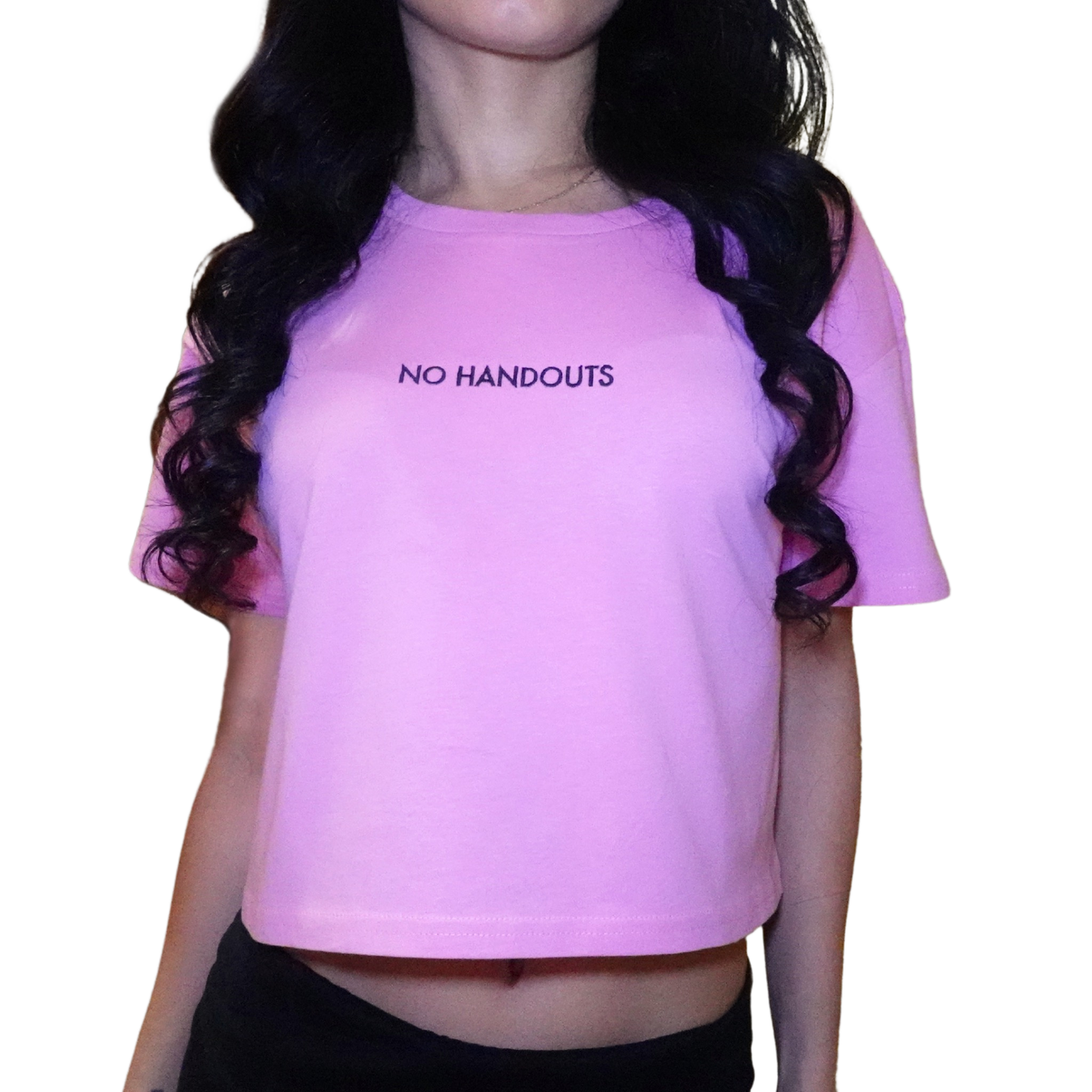 No Handouts Crop Top