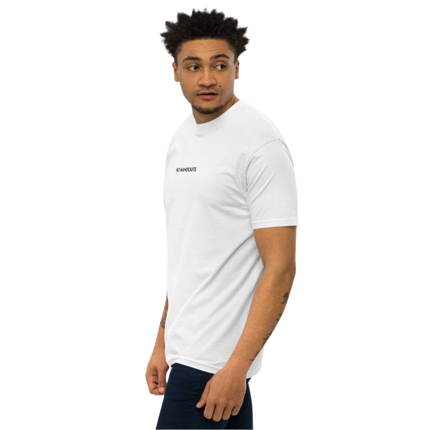 No Handouts Premium Men's Tee