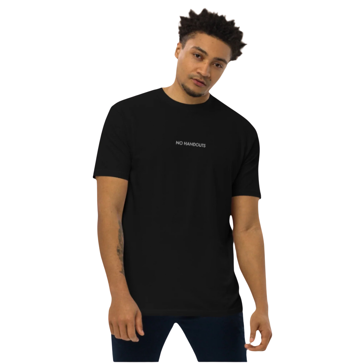 No Handouts Premium Men's Tee