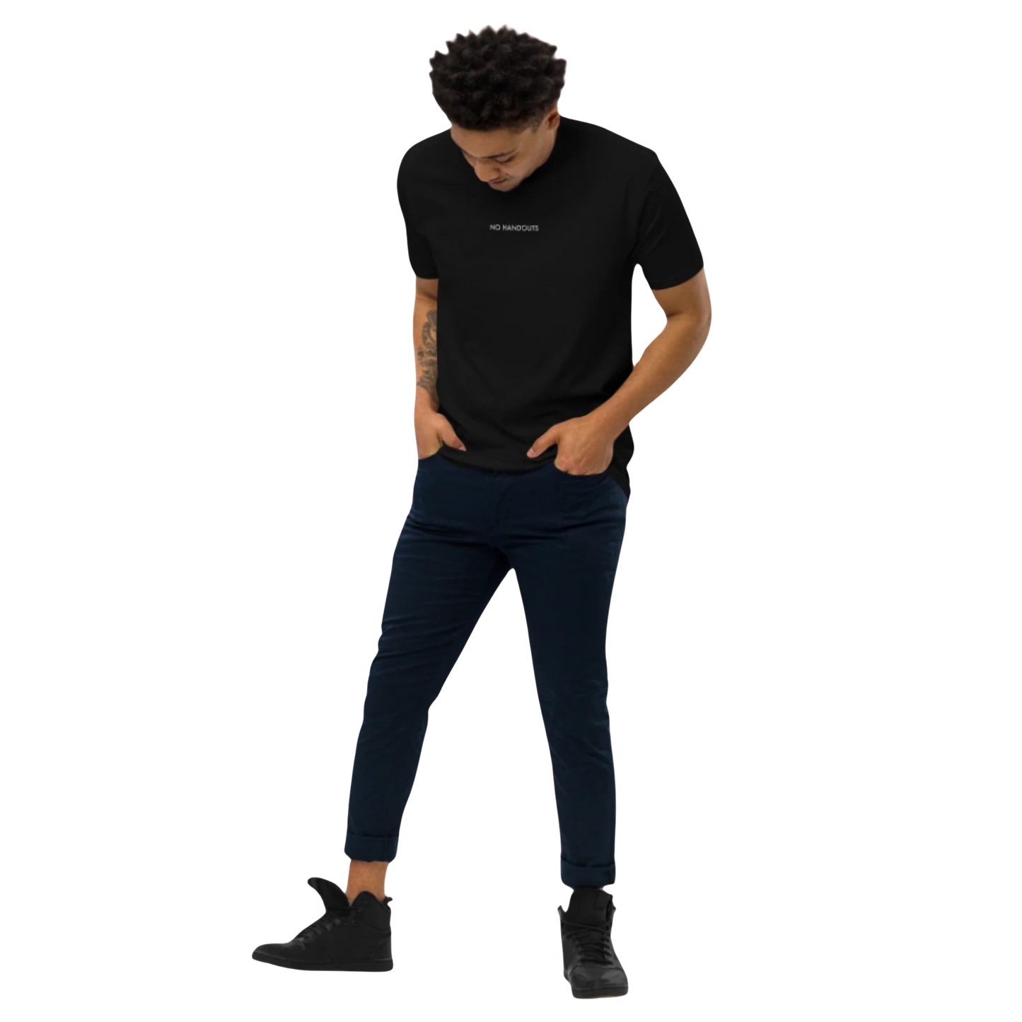 No Handouts Premium Men's Tee